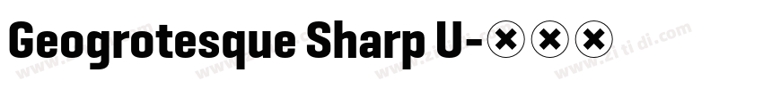 Geogrotesque Sharp U字体转换